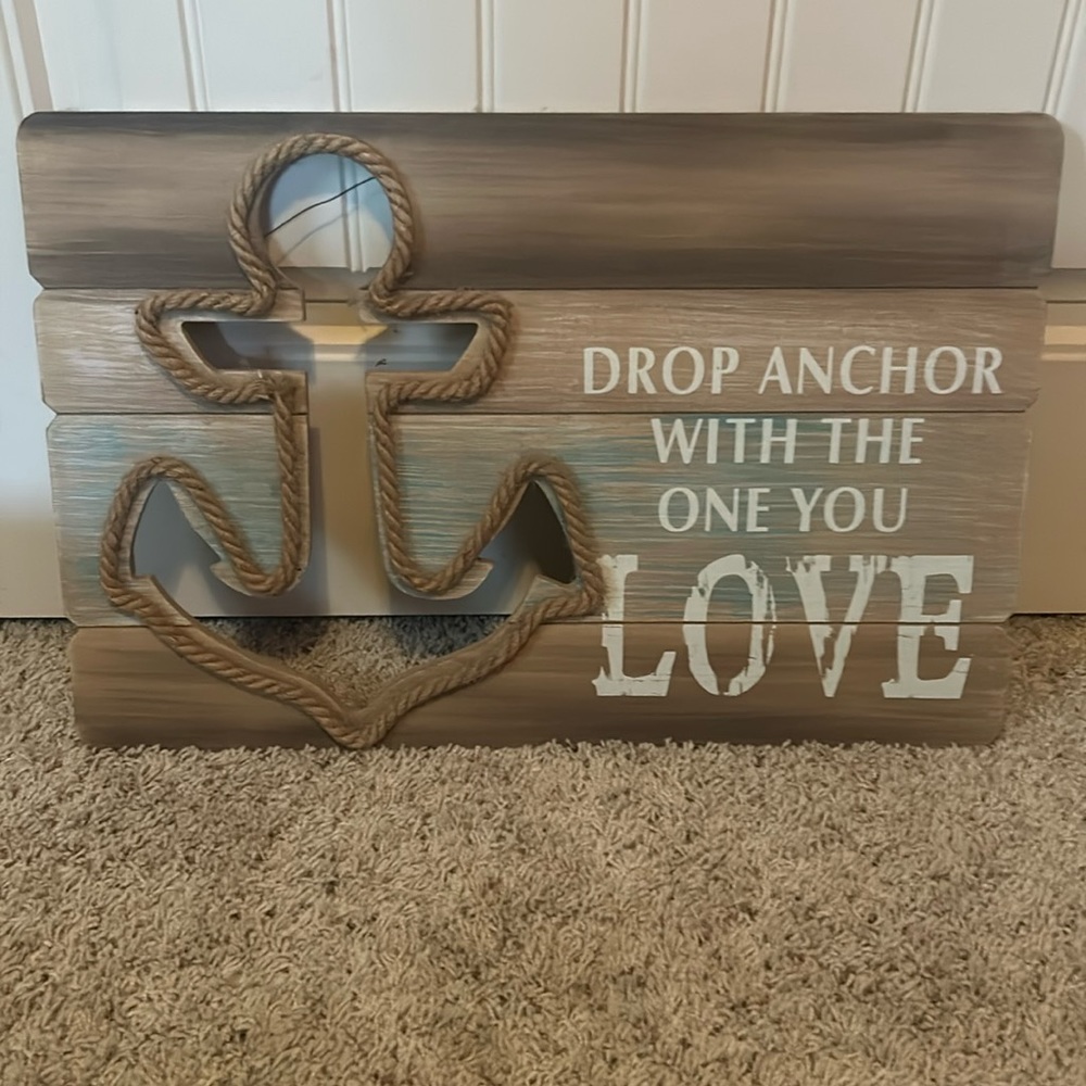 Beach or Lake Decor sign